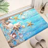 Tapis 1pc non glissant salle de bain tapis de bain océan absorbant tapis de bain contemporain art intérieur et extérieur décoration de tampon de sol doux