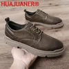 Casual Shoes Formal Men's Oxford Leather Fashion Breathable Men Waterproof Flat Work Size 38-44