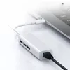 4 in 1 USB -Typ C bis RJ45 LAN -Netzwerkkarte USB2.0 Ethernet Card Hub Splitter Adapter 10Gbit/S für den Laptop -PC -Treiber frei