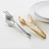 7.8 roestvrijstalen voedseltang Goud salade Tong Saladclip Zilver Party Buffet klem Keukenaccessoires Kookgerei 240420