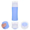 Storage Bottles Travel Size Toiletries Containers Cylindrical Bottling Silicone Conditioner Dispenser Lotion