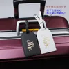 Etiqueta de equipaje de pareja creativa y etiqueta de cuero a avión de cuero etiqueta de equipaje revisado Pase PU Goods en stock