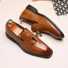 Chaussures habillées classiques vintage hommes noirs brun fête chaussure formelle fashiontassel pour adultes