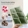 Outils Moule de glace Moule de silicone Square Forme de 2 pouces de grande taille Cube Cube Bpa BPA Free Empilable Flexible Safe Big Ice Cube Cube Moule Cuisine