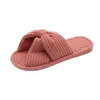 Designer hushållens bomulls tofflor glider kvinnor sandaler rosa gula gröna kvinnors bowknot scuffs gai