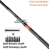 Golfwelle Tensei Pro Orange 1K Treiber Holz SRRS Flex Graphitfreier Baugruppenhülse und Griff 240424