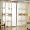 Luxury europeo agua soluble cortina transparente para la sala de estar tulbottom dorlace window window wp160h 240422