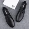 Casual Shoes Genuine Leather Men Lace-up Oxfords Fashion Male Brand Formal Business Handmade Wedding Flats Mens