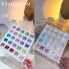 Snoepkleuren reflecterende glitter gel nagellak kleur glanzende pailletten absorberen UV LED Varnish Art Decoration 15 Collors 240415