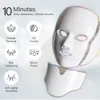 LED Face Mask 7 Color Light Therapy Skin Care Mask for Face and Neck Både skönhetssalonger och hemmabruk