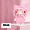 Portátil Pessoal de Mini Fãs de Mini Fãs USB Canela Cinnâmola Kuromi My Melody Summer Summer Refrige