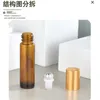 Bouteilles de rangement 10 ml Parfum haut de gamme Verre Essential Huile de voyage Travel Portable Portable Roll-On Mini Échantillon Conteneur d'emballage