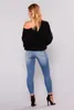 Jeans féminins 2024 Fashion Spring High Elastic-Longle-Longle Hole Pantalon de hanche serrée à pied