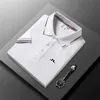 T-shirt maschile 2024 New JLindeberg Brand Men Business Polo Short Short Slve Summer Summer Strt Top T240425