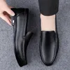 Casual Shoes WAERTA Genuine Leather Men Footwear Slip On Office Man Formal Wedding Party Dress Breath Driving Lazy Loafers