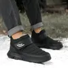 Bottes hommes hiver avec fourrure 2024 Chaussures de neige chaude Footwear Fashion Rubber Hakle 36-46