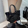 Schoudertassen vintage retro vlinder vrouwtas mode dames crossbody meisjes koppelingsportebanden handtassen