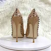 Dress Shoes 8cm 10cm 12cm High Heel Black Bowknot Women Sexy Spikes Patent Stiletto Pumps Pointy Toe Slip On