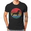 Męskie koszulki Dachshund Retro Sunset Daschund Unikalny poliestrowy pies kiełbasowy Pies Wygodny pomysł na prezent hip-hopowy T Shirt Short Slve T240425