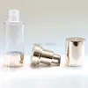 Opslagflessen 15 ml 30 ml 50 ml Paal Gold Airless Bottle Travel Cosmetische potten Plastic Emulsie Navulbaar Kleine HUNPEREN 100 PCS/Lot