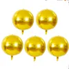 Decoração de festa 5pcs 22 em 4d Balloon Birthday Wedding Decorations Foil Balloons Presente