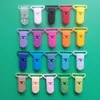 Sutoyuen 100pcs 25mm Mix 20 Farben umweltfreundliche Plastikstaatshallerhalter Spielzeugklammern Baby Dummy Bib Sooth Clip Hosentender Clips 240416