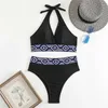 Sweetwwear Women High Taist Sexy Bikini Set Set Imprimé Two Piece Femme rembourrée Push Up Swim Wear Suise de baignade