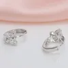 Boucles d'oreilles à étalon de haute qualité Fashion Fashion Silver plaquée Crystal Bow Retro Gift Wholesale EH1062