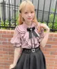 Blouses pour femmes Japonais Rojita Style Mine Series Blouse Lace Lace Double-couche Ruffled Off-épaule Shirt Clothing Sweet Cute Blusas