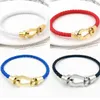 Never Fading weave U-shape Bracelets Cuff for Men Women 18K Gold Plated Luxury Designer Bracelets Stainless Steel Jewelry Party Couple gift