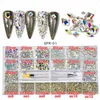 2500st Luxury Shiny Diamond Nail Art Rhinestonesbox Mixed AB Glass Nail Crystal Gem 21 Grids1pcs Pick Up Pen Kit Nail Decor 240426