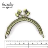 KISSDIY 10pcs 8.5cm 3 Antique Bronze silver Metal Purse Frame coin kiss clasp handle DIY Bag hardware Accessorie Craft Tailor 240419