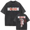 T-shirt imprimé vintage Vintage Bad Omens T-shirt drôle Tshirt graphique Men des femmes Fashion Hip Hop Streetwear T-shirts à manches courtes mâles 240425