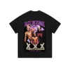 ラップシンガーxxx触手印刷洗浄されたTシャツメンズハーフスリーブトップTシャツ