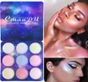 Cmaadu Chameleon 9 Colorsset Pro Luminous brokat proszek proszkowy paleta Holograficzna połysk