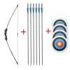 ARROW OUTDOOOR Youth Arcing Equipment 15 lbs Children's Straight Tull Recurve Bow's Children's Straight Bow Set ACCESSOIRES