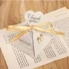 Треугольная пирамида мраморная конфеты для свадебной сувениры и подарки коробка шоколадной коробки для гостей раздача коробочек для вечеринок 240426