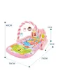 Baby Music Rack Play Mats Puzzle Carpet com teclado para piano Infant Playmats Gym Crawling Activity Rug Toys por 0-12 meses Presentes 240423