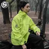 レインコートメンズ女性オートバイスプリットレインコートシンライト通気性防水性反射モトーコスレーシングレインコートパンツM-3XL