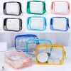 Tassen hete transparante PVC WASH TAGS Travel Clear Makeup Organizer Bag schoonheidsspecialiste Cosmetische tas schoonheidstoiletiekas Make -up zakje