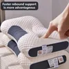 Cervical Orthopedic Neck Pillow Help Sleep Protect The Pillow Neck Household Soybean Fiber High Elastic Soft Pillow For Sleeping 240415