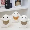 Kandelhouders keramische spookhouder witte schattige opwarming poten desktop ornament handgemaakte vorm kitten feest