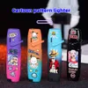 Winddichtes Rocker Arm Metall Cartoon Muster hellere rote Flamme /blaue Flamme ohne Gas leichter