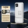 Banks d'alimentation du téléphone portable 200000mah Pack Power 120W Chargeur Super Fast Powerbank Charger portable Affichage numérique Batterie externe adaptée à l'iPhone 15 14 Samsung J2
