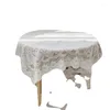 Taça de mesa de renda vintage Hollow-out a toalha de mesa Ins francês contrato romance de vento redondo tampa de chá retangular de mesa retangular_kng165