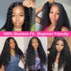 250% Glueless Preplucked Human Wigs Ready to Go Deep Wave Frontal Wig 13x4 Hd Lace Curly Hair PrePlucked 240419