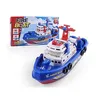 Baby Bath Toys Spray Water Swim Pool Electric Boat Bathing Toys For Kids Rescue Model Fireboat With Light Music Led Toys For Baby