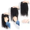 Perruques Poules à vagues profondes HEURS HUMAIN 30 32 pouces Brésilien Brésilien Black 3 4 Packles Deal Virgin Hair Curly Hair Extensions