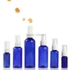 Bottiglie di stoccaggio flacone spray in plastica da 60 ml di pompa blu vuota 50 ml da 20 ml da 30 ml contenitore cosmetico 100 ml 50pcs