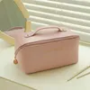 Storage Bags Female Makeup Bag Portable Case Large Opening Moisture-proof Great Faux Leather Travel